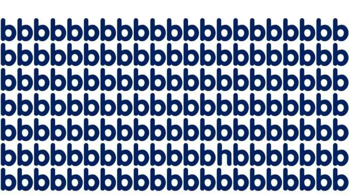Find the different letter in the grid