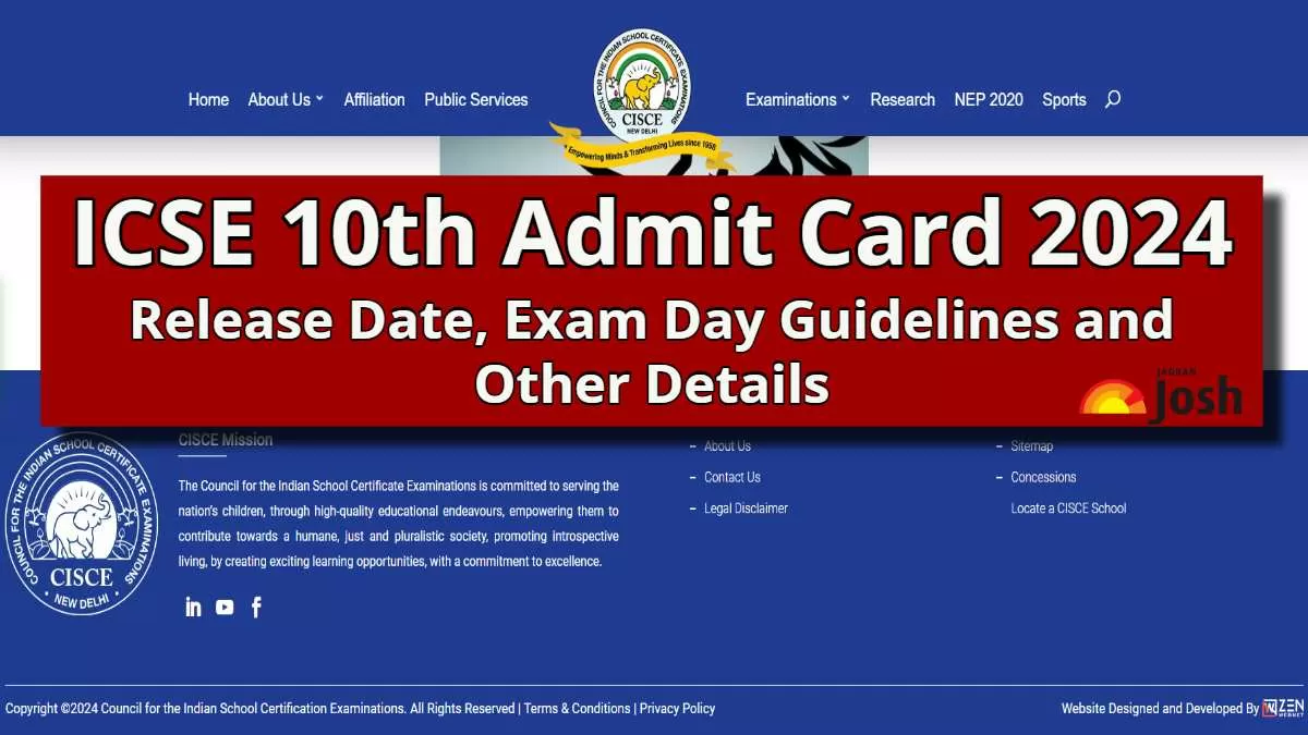 ICSE Class 10 Admit Card 2024 Date, Exam Day Guidelines and Other Details
