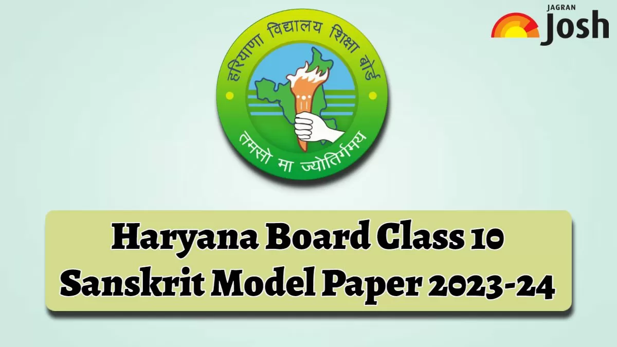 Download BSEH Class 10 Sanskrit Sample Paper 2023-24 in PDF here