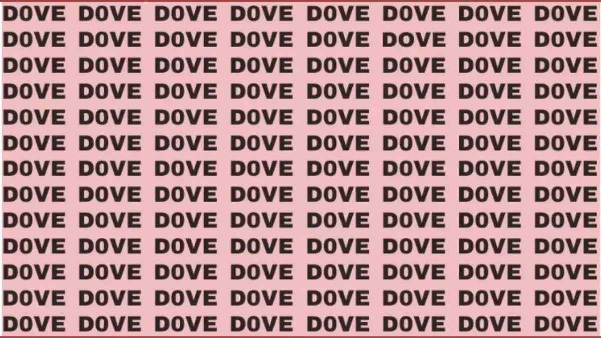 Only 1% Highly Attentive Can Spot The Word 'DOVE' In 10 Seconds!