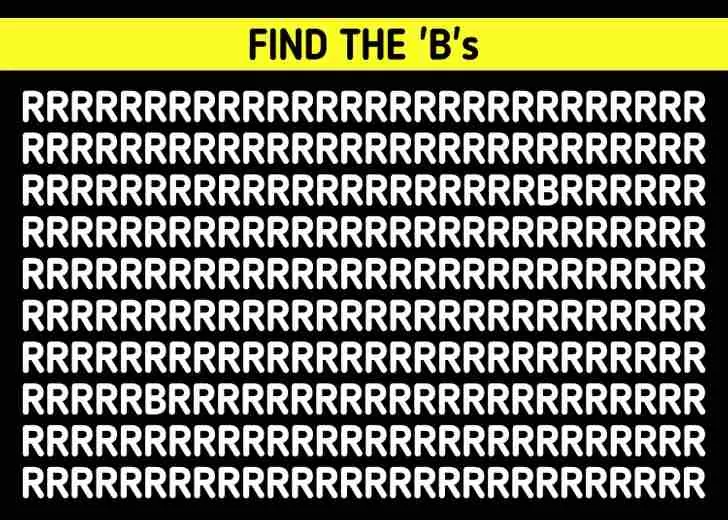 Spot the Odd Letter In The Picture