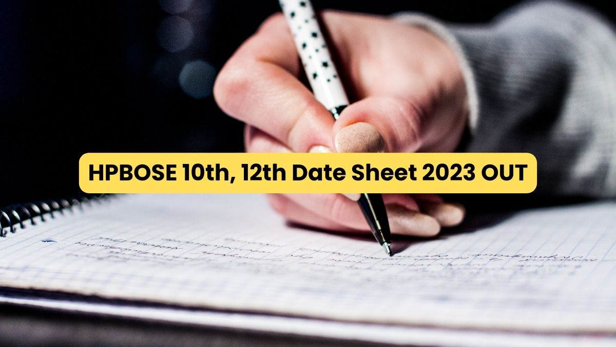 HPBOSE Date Sheet 2024 OUT; Download HP Board Class 10th, 12th Exam