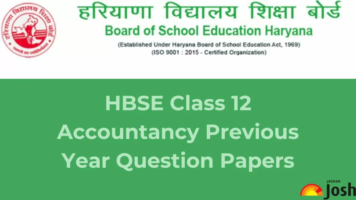 Get here Haryana Board Class 12 Accountancy last years question papers