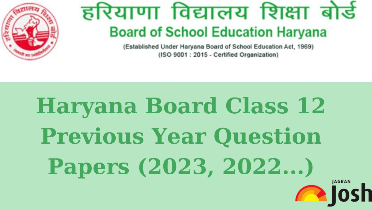 HBSE Previous Year Question Paper Class 12 With Solution PDF Download