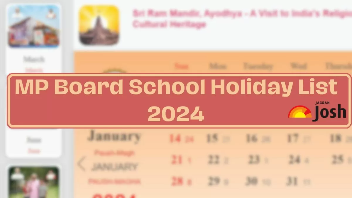 MP School Holiday List 2024 Private and Government Schools Holidays