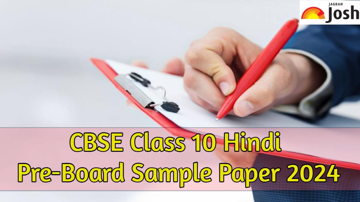 CBSE Class 10 Hindi Course A Pre-Board Sample Paper 2024: Download in PDF