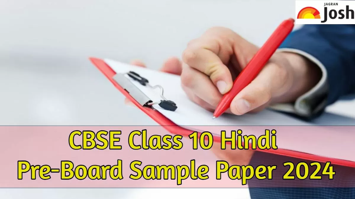 CBSE Class 10 Hindi A PreBoard Sample Paper 2024 Download in PDF