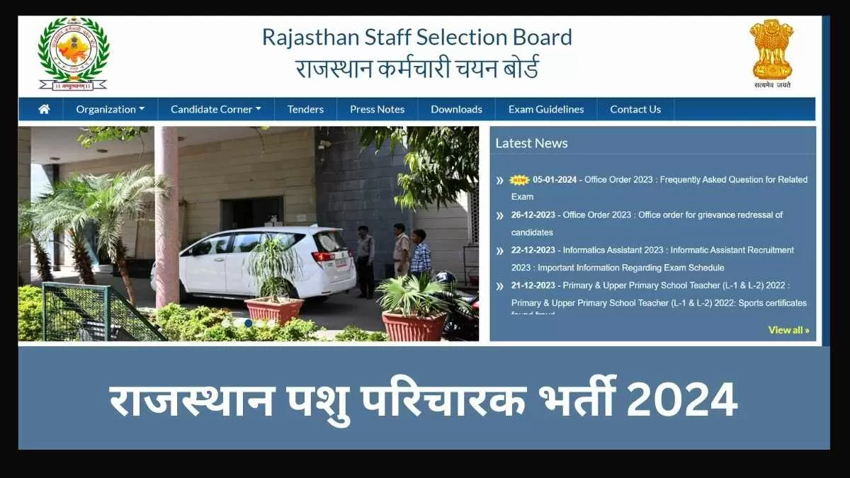 राजस्थान पशु परिचारक भर्ती 2024 Notification PDF यहां से डाउनलोड कर सकते हैं।