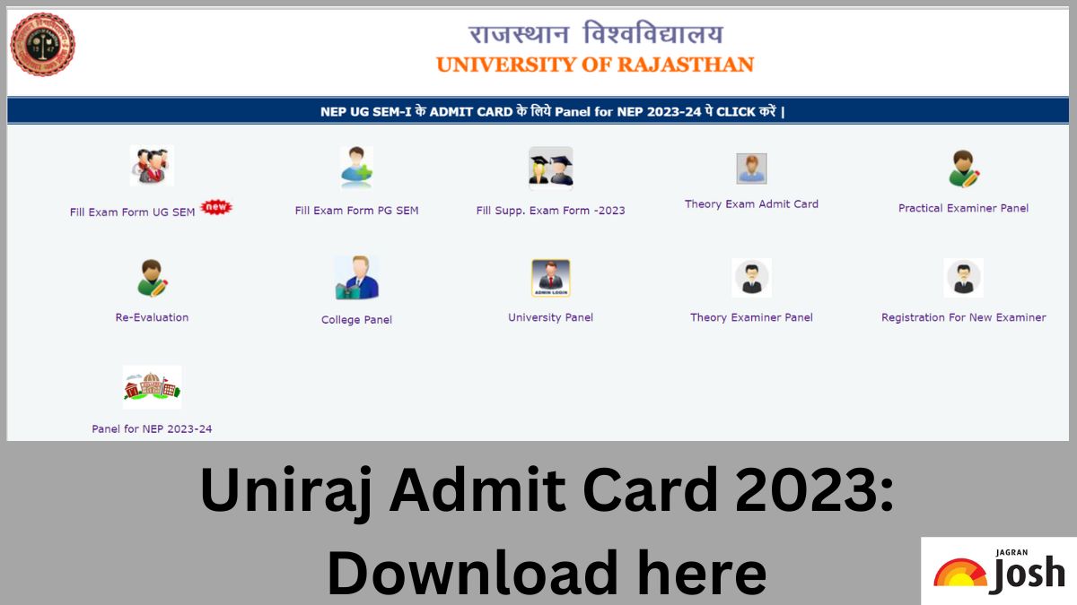 Uniraj Admit Card 2024 OUT; Check Direct Link to Download UG 1st Semester Hall Ticket at univraj.org