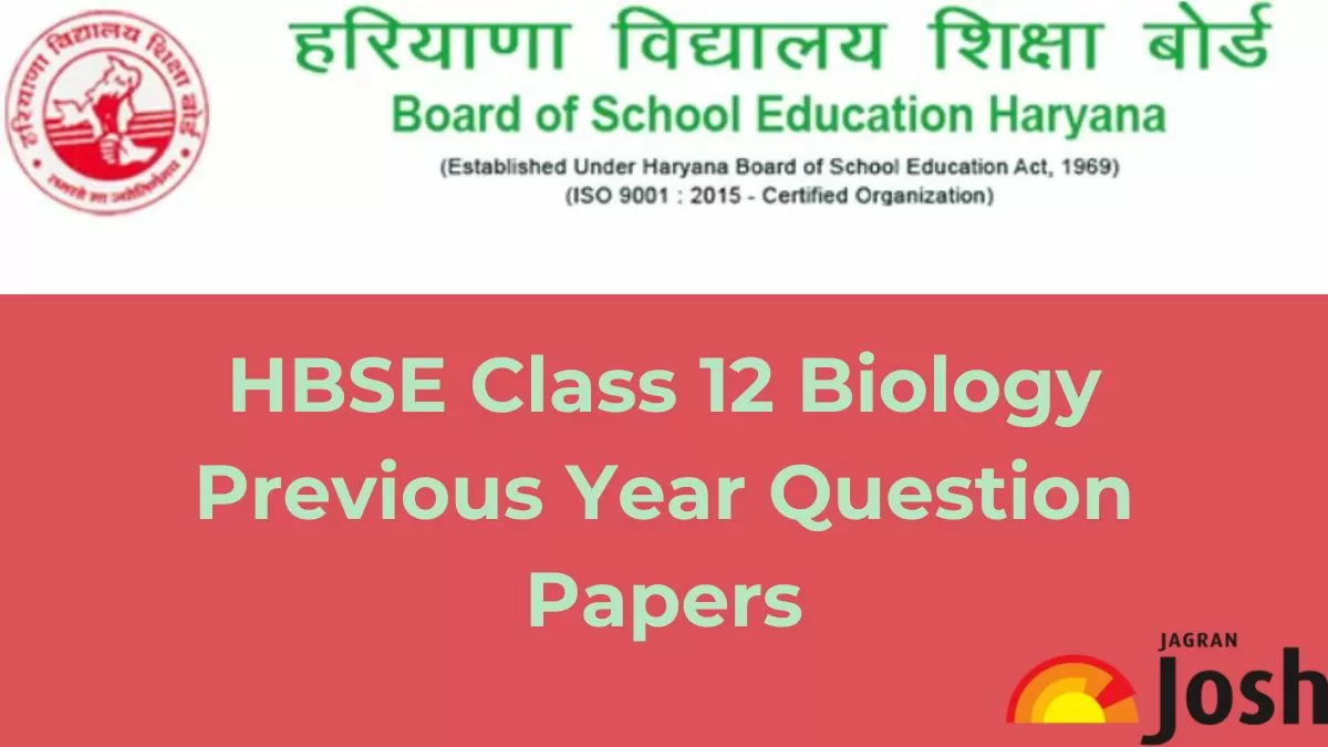 Get here Haryana Board Class 12 Biology last years question papers