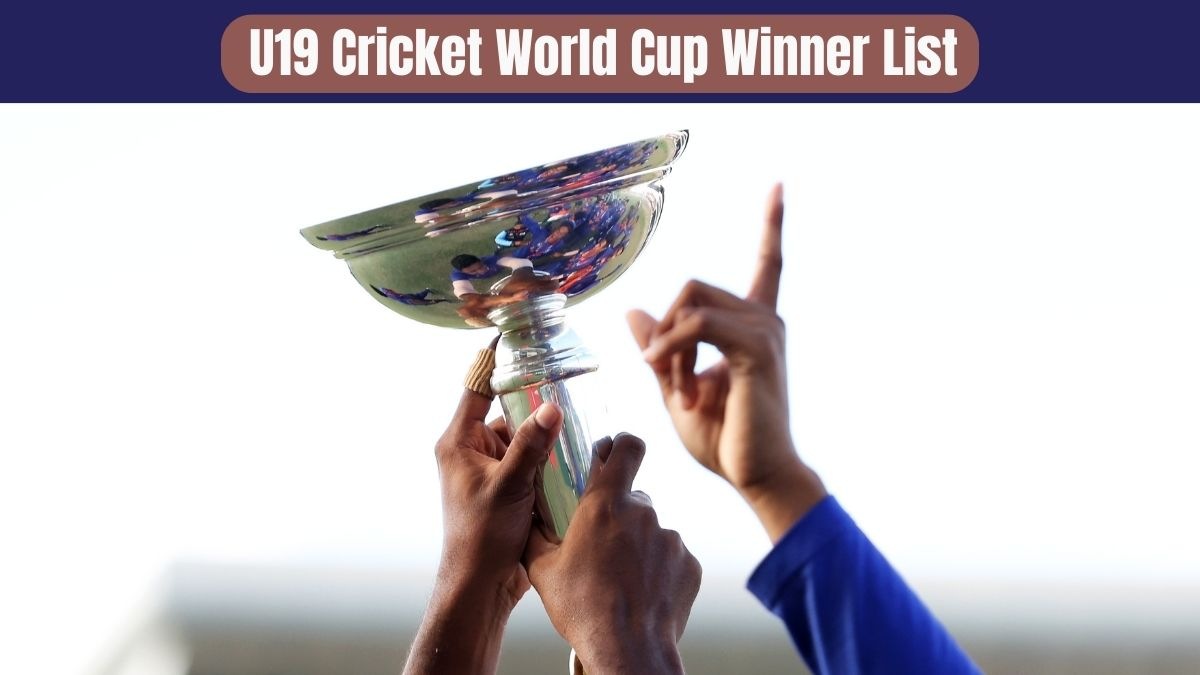 U19 World Cup Winners List of Champions of Men’s Under 19 Cricket Team