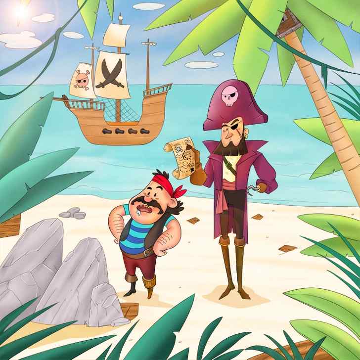 where is the treasure box in the picture