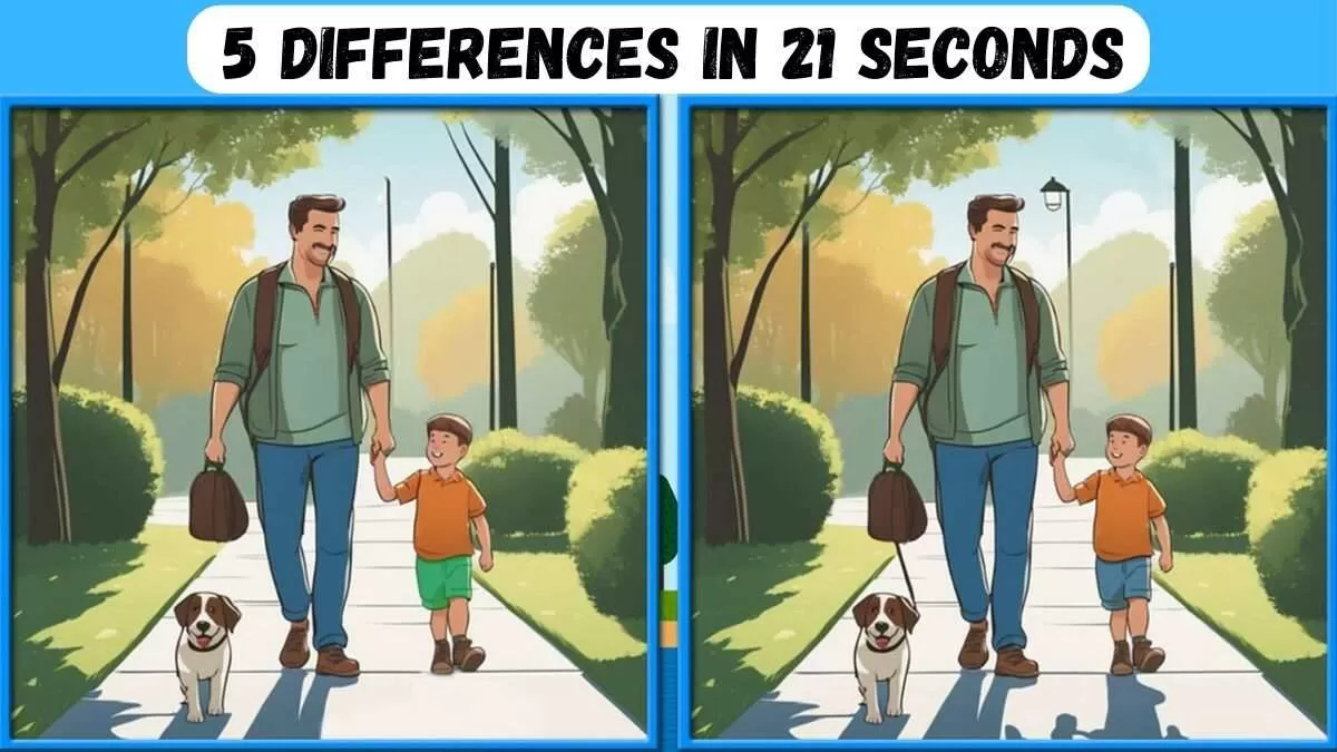 Spot 5 Differences Within 21 Seconds
