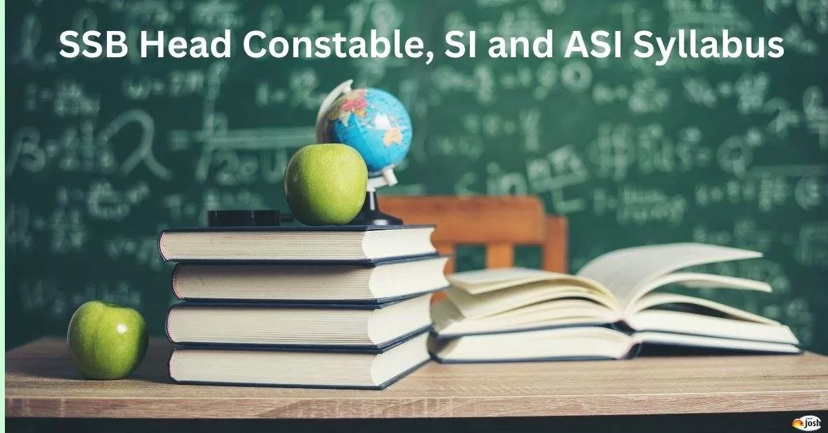 SSB Tradesman, Head Constable, SI and ASI Syllabus PDF