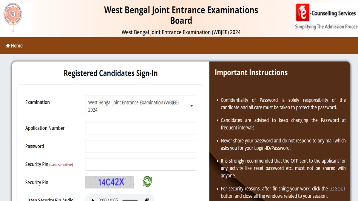 WBJEE 2024 Registration Process Ends On January 31, Visit wbjeeb.nic.in