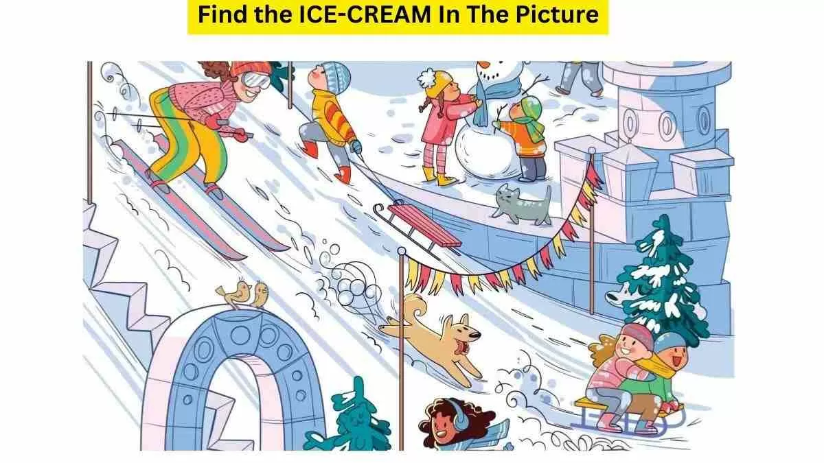 Spot the ICE CREAM in the Picture