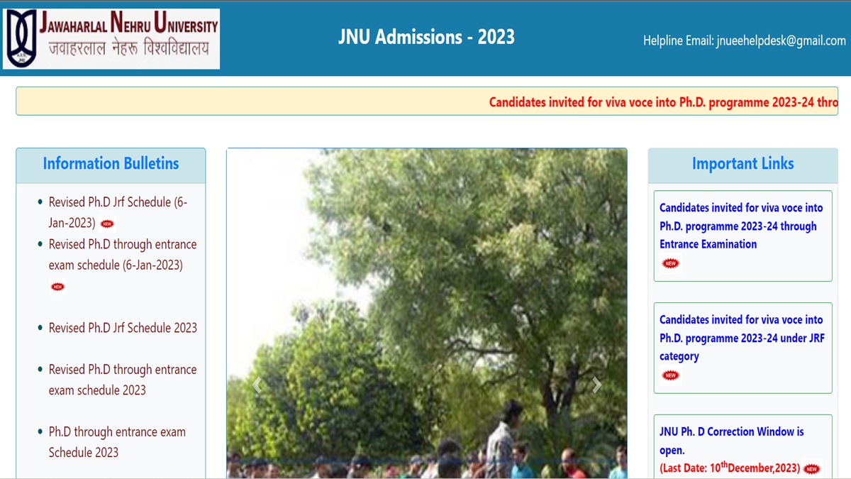 JNU PhD Admission 2024 Second Merit List Out, Visit jnuee.jnu.ac.in To