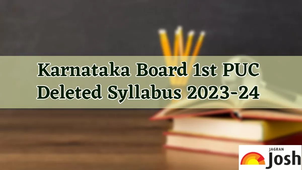 Download Karnataka Board 1st PUC Deleted Syllabus 2023-24 in Pdf