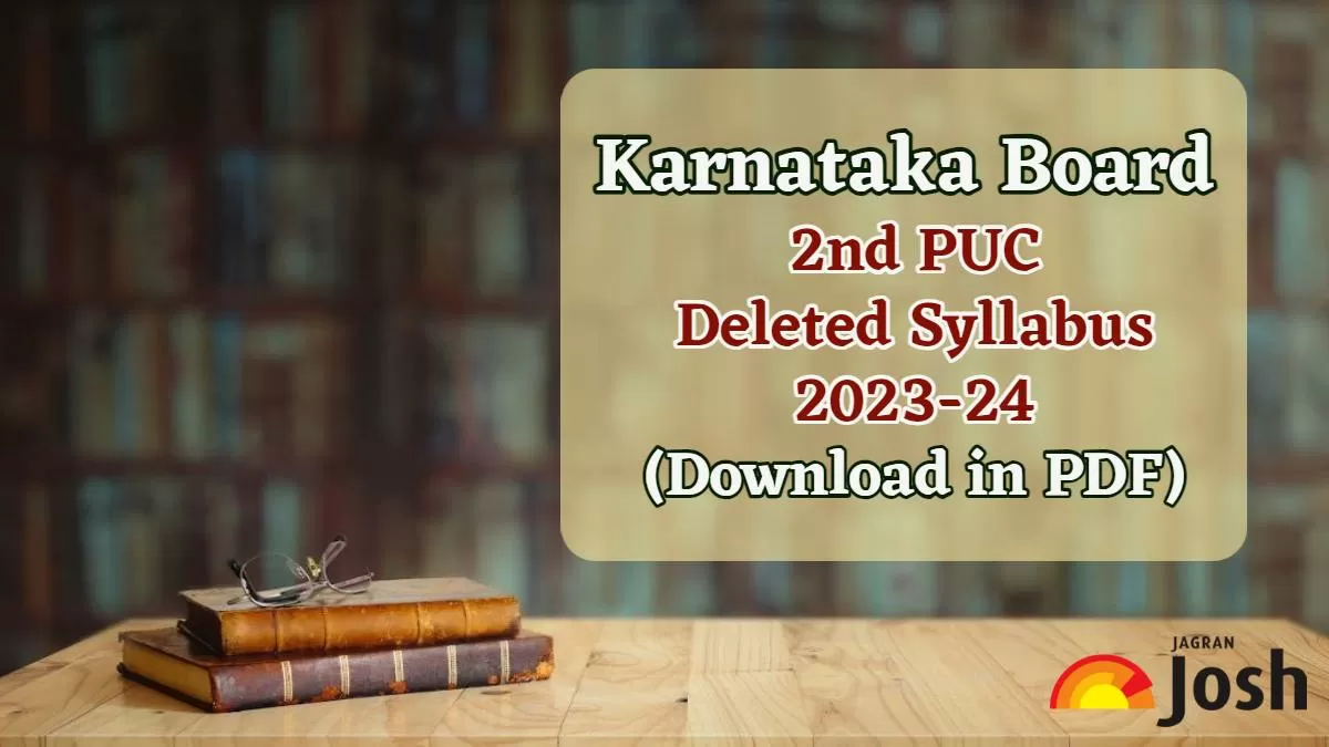 Karnataka Board 2nd PUC Deleted Syllabus 2023-24