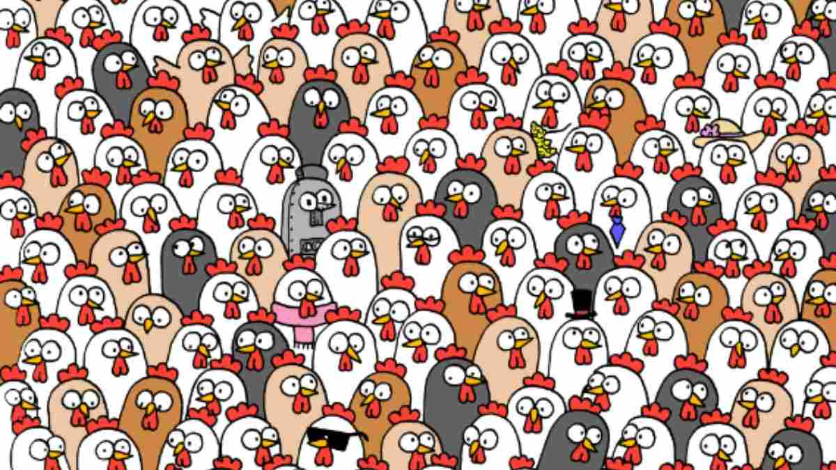 Puzzle IQ Test: Only 2% Keen Eyes Can Spot Three Owls Among Chickens In 8 Seconds!