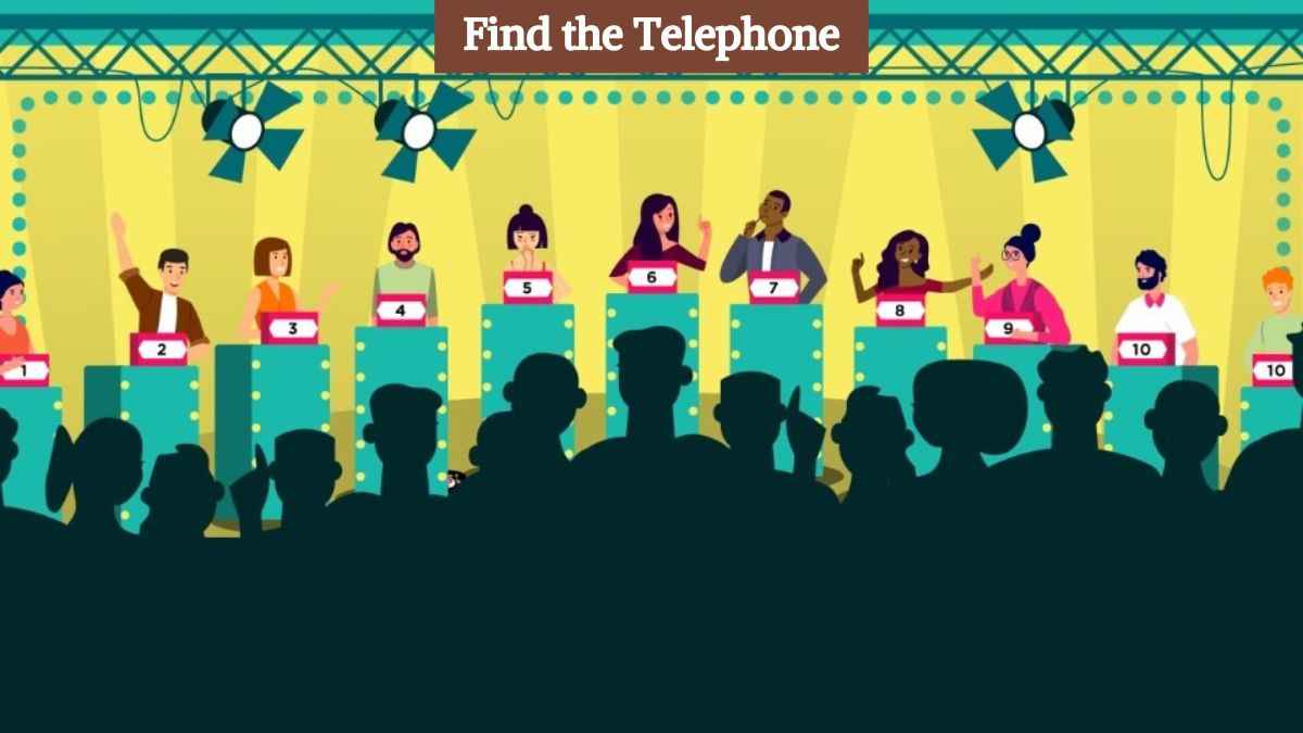 Optical Illusion Challenge: Find the hidden telephone in 10 seconds!