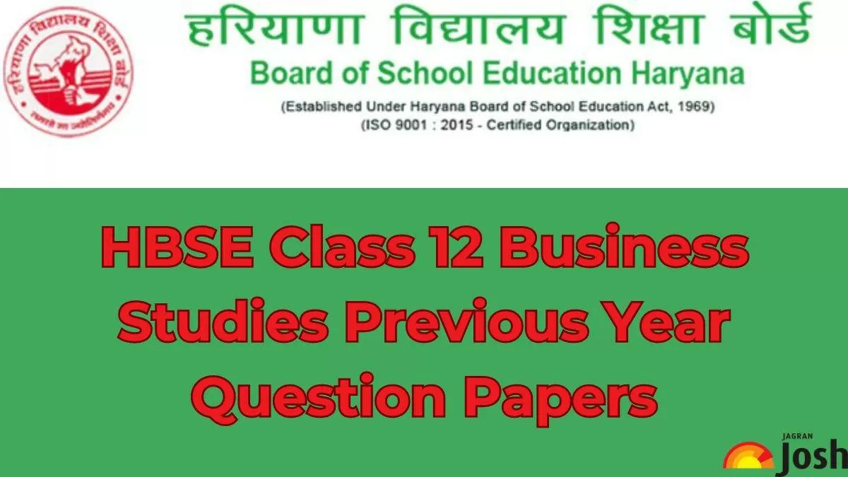 Get here Haryana Board Class 12 Business Studies last years question papers