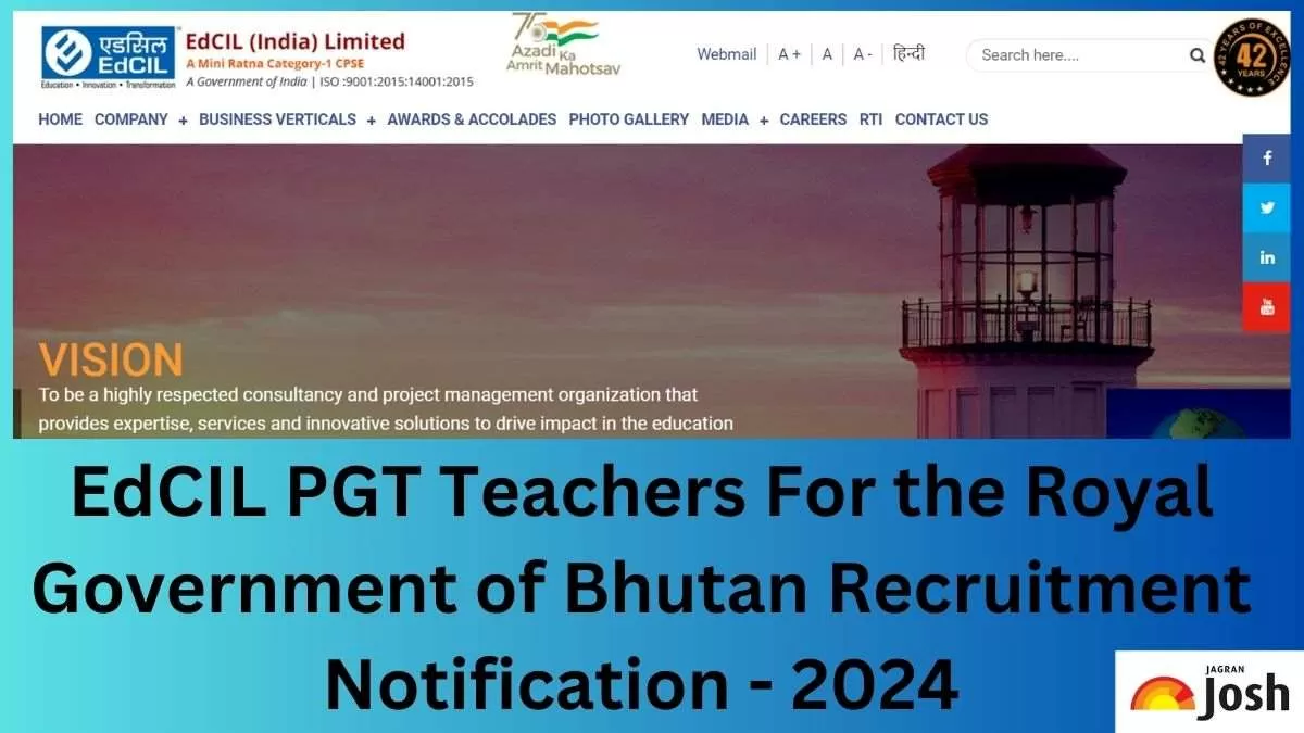 EdCIL Recruitment 2024 PGT Teachers For The Royal Government Of Bhutan   Add A Heading (67).webp