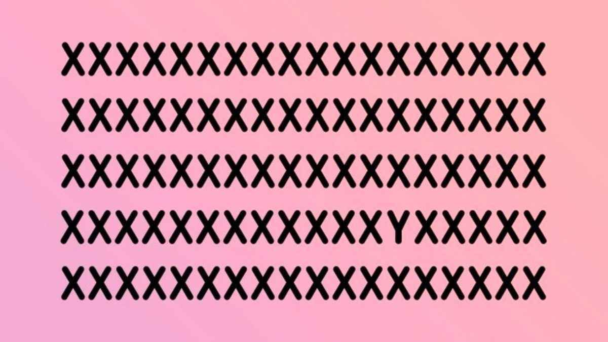 Optical Illusion Eye Test: Find Y among X’s in 4 seconds!