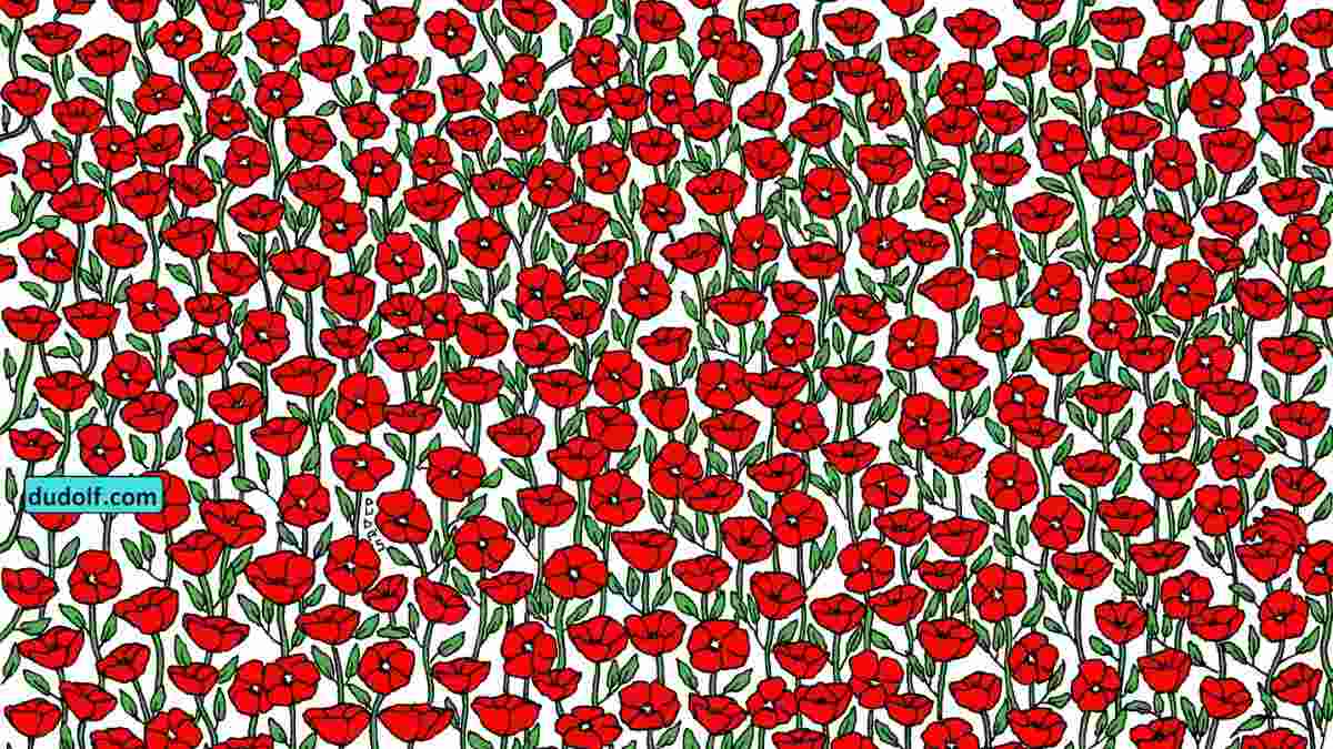 Puzzle Vision Test: Can You Spot A Crab Hidden Among Flowers Within 11 Seconds?