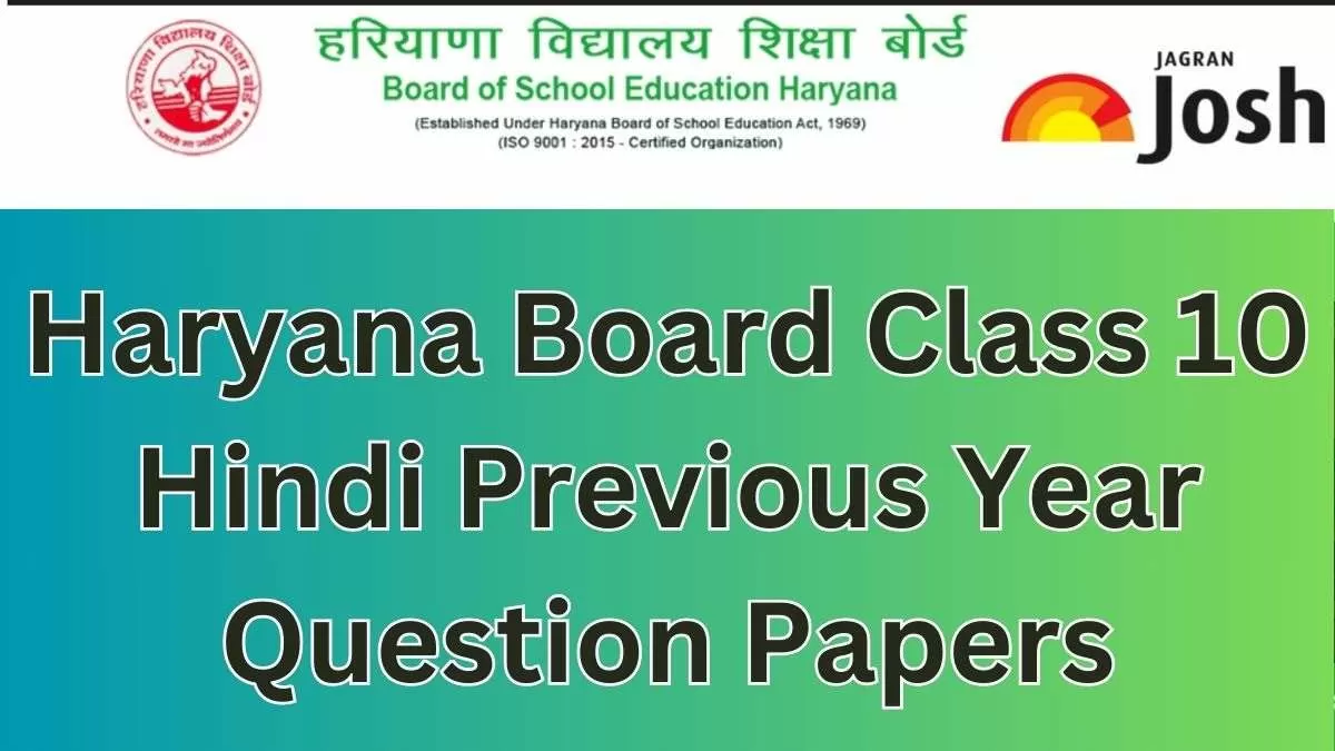 HBSE Hindi Previous Year Question Paper Class 10 with Solution PDF Download