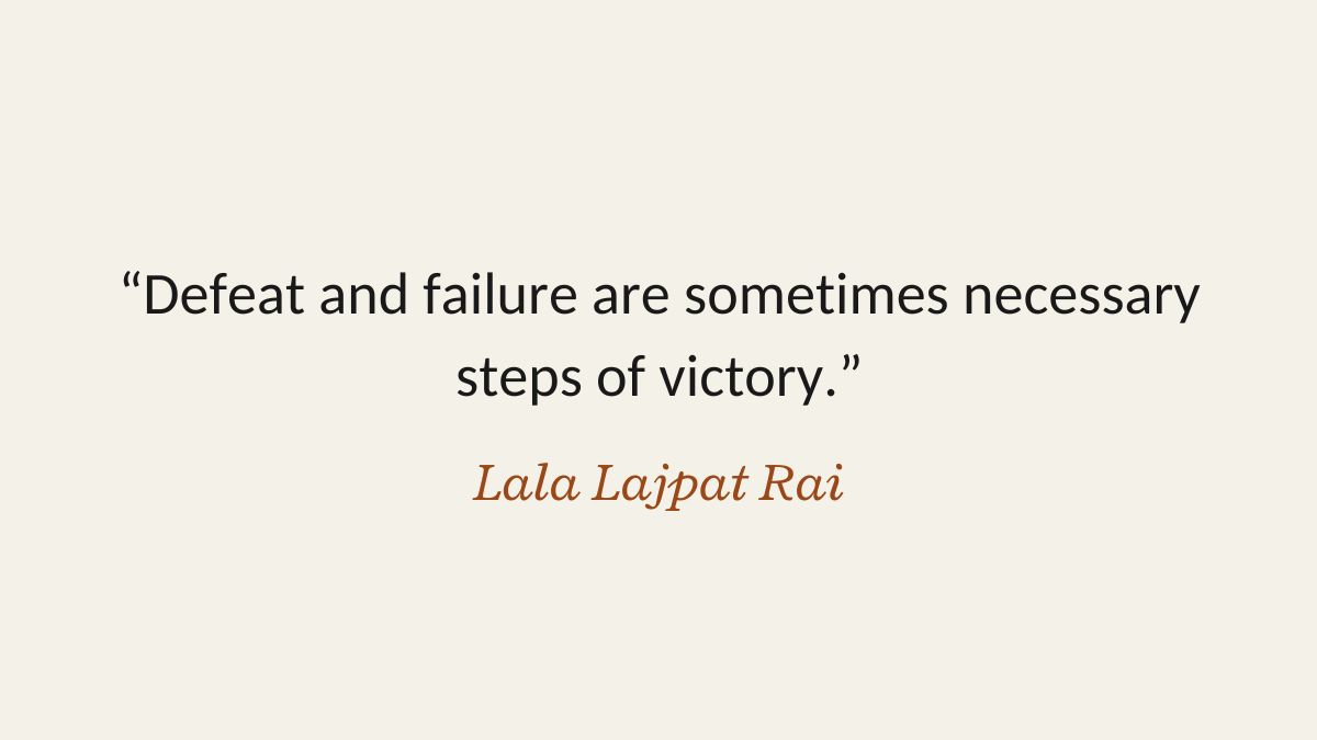 Lala Lajpat Rai Quotes: Best, Famous, Success Quotes by Punjab Kesari