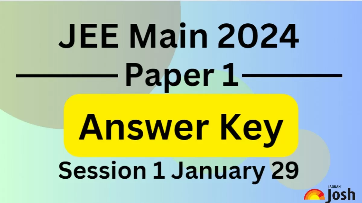 Get here  JEE Main session 1 answer key 29 january 2024 by resonance with question paper solution