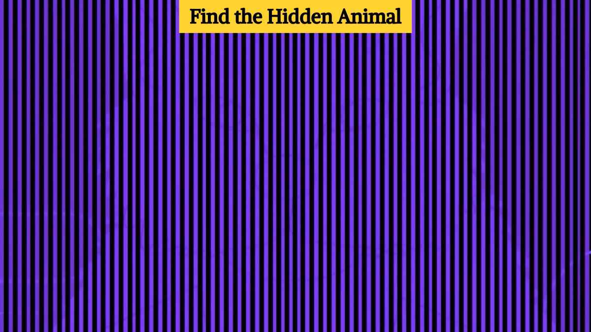 Optical Illusion Eye Test: Only 5% of people can identify the hidden animal in 4 seconds!