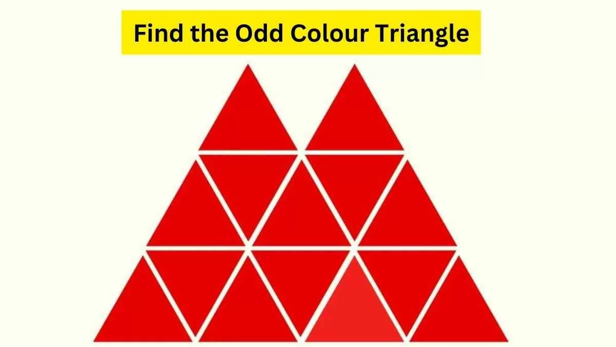 Spot the Odd Colour Triangle