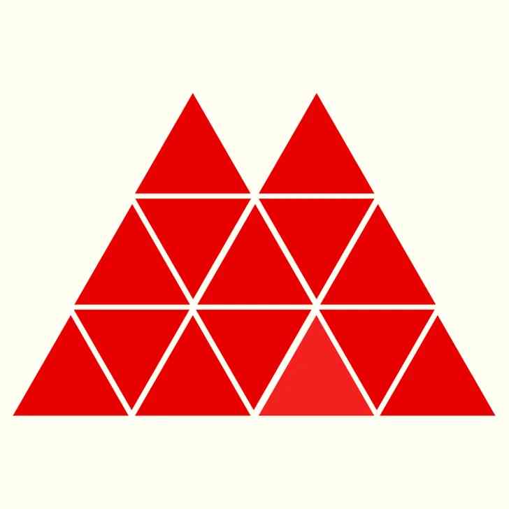 find the odd colour triangle