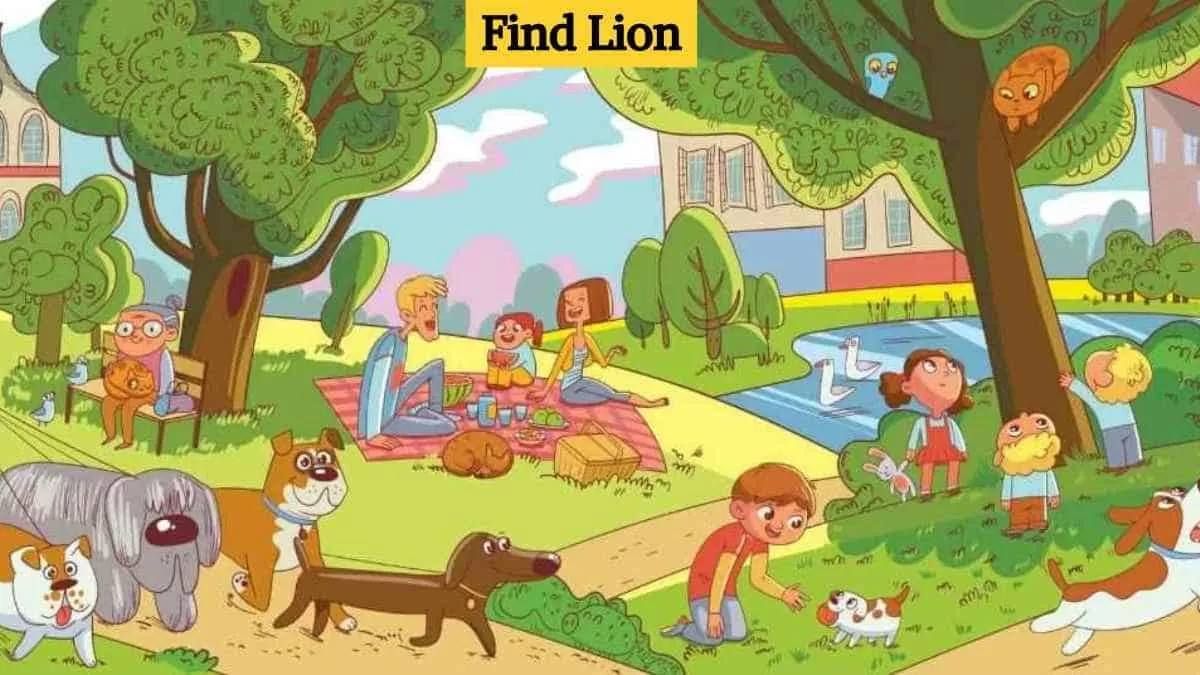 Find lion in the park