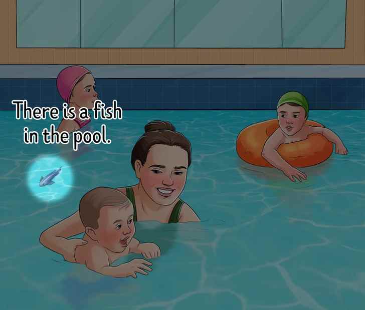 there is the fish in the picture