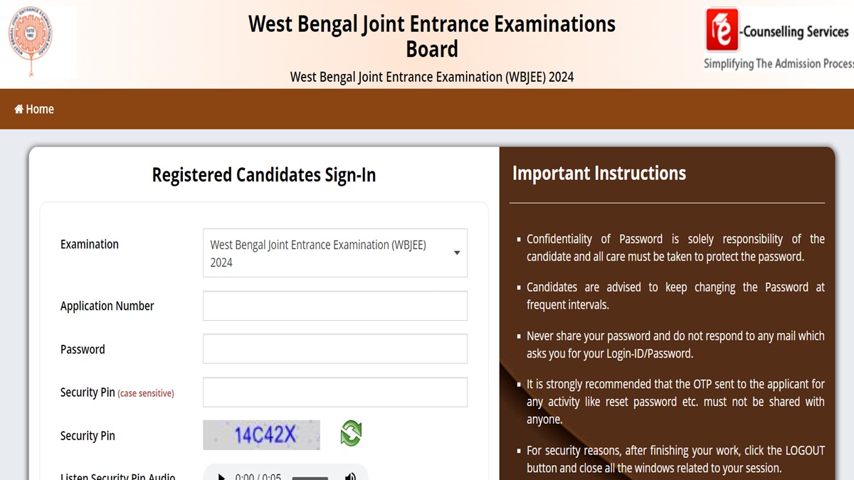 WBJEE 2024 applications extended to Feb 5