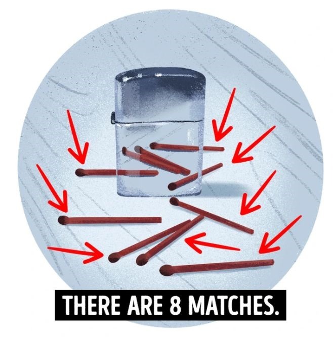 Only Geniuses Can Tell How Many Matchsticks Are There In 10 Seconds!