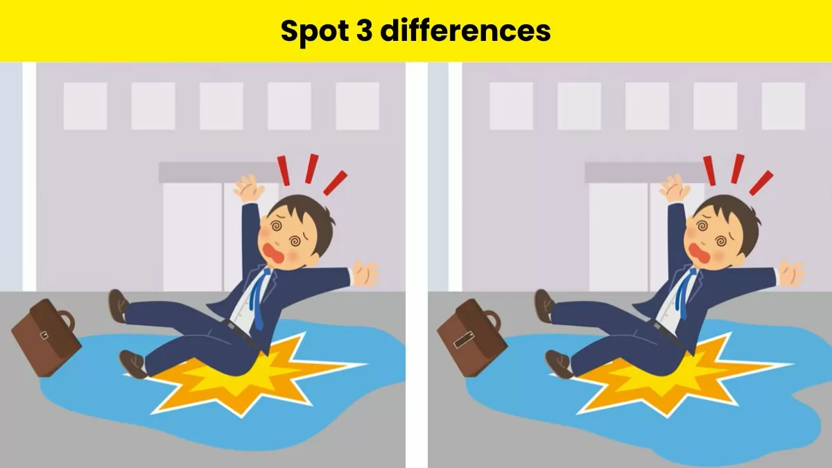 Can you spot 3 differences between the two crying businessman pictures in 12 seconds                          