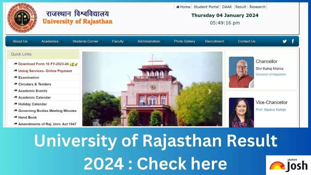 Get the direct link to download the Rajasthan University Result 2023 PDF here.