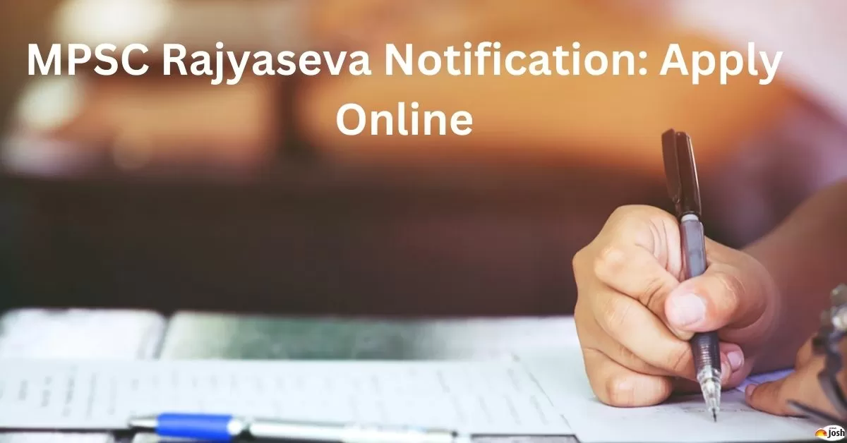 MPSC Rajyaseva Notification Online Application