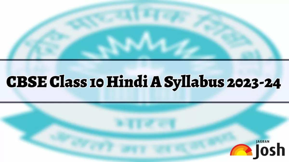 CBSE Class 10 Hindi A Syllabus 2023-24 PDF