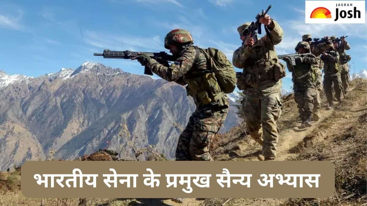 भारतीय सेनाओं द्वारा किये जाने वाले प्रमुख सैन्य अभ्यास