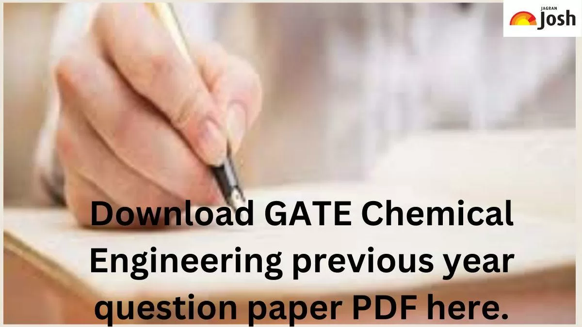Download GATE Chemical Engineering previous year question paper PDF here.