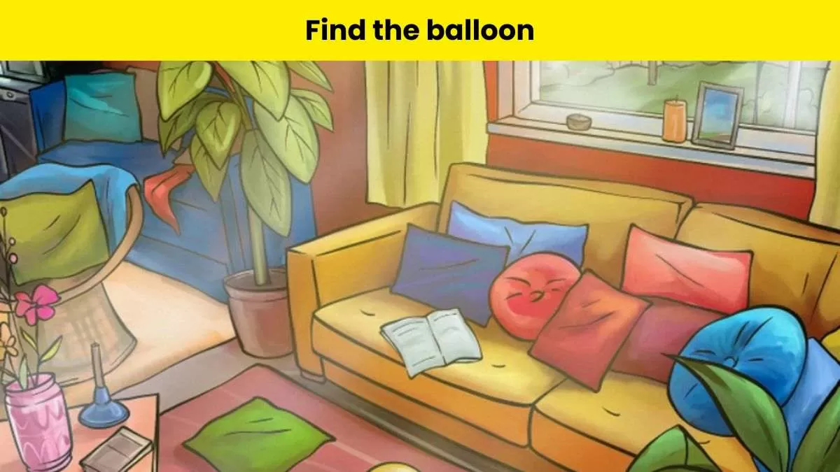 Find the balloon in the living room