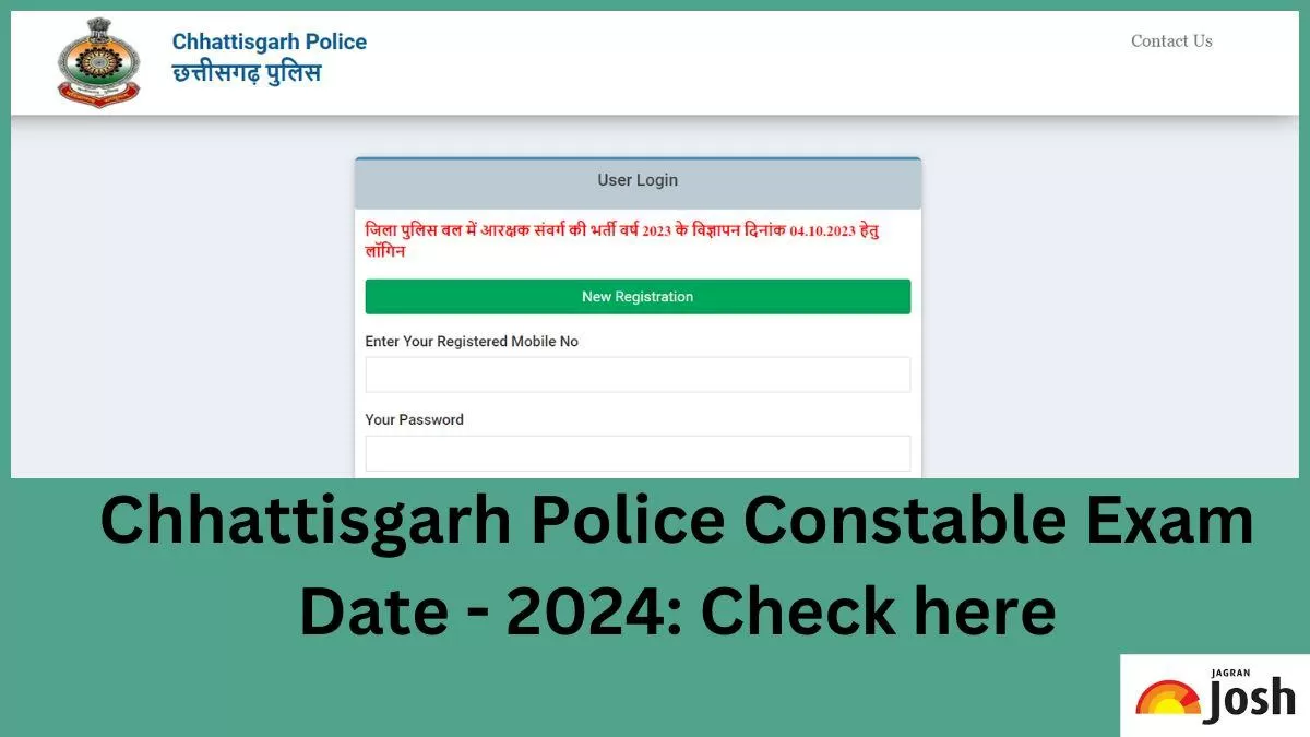 CG Police Constable Exam Date 2024 Release Soon at cgpolice.gov.in