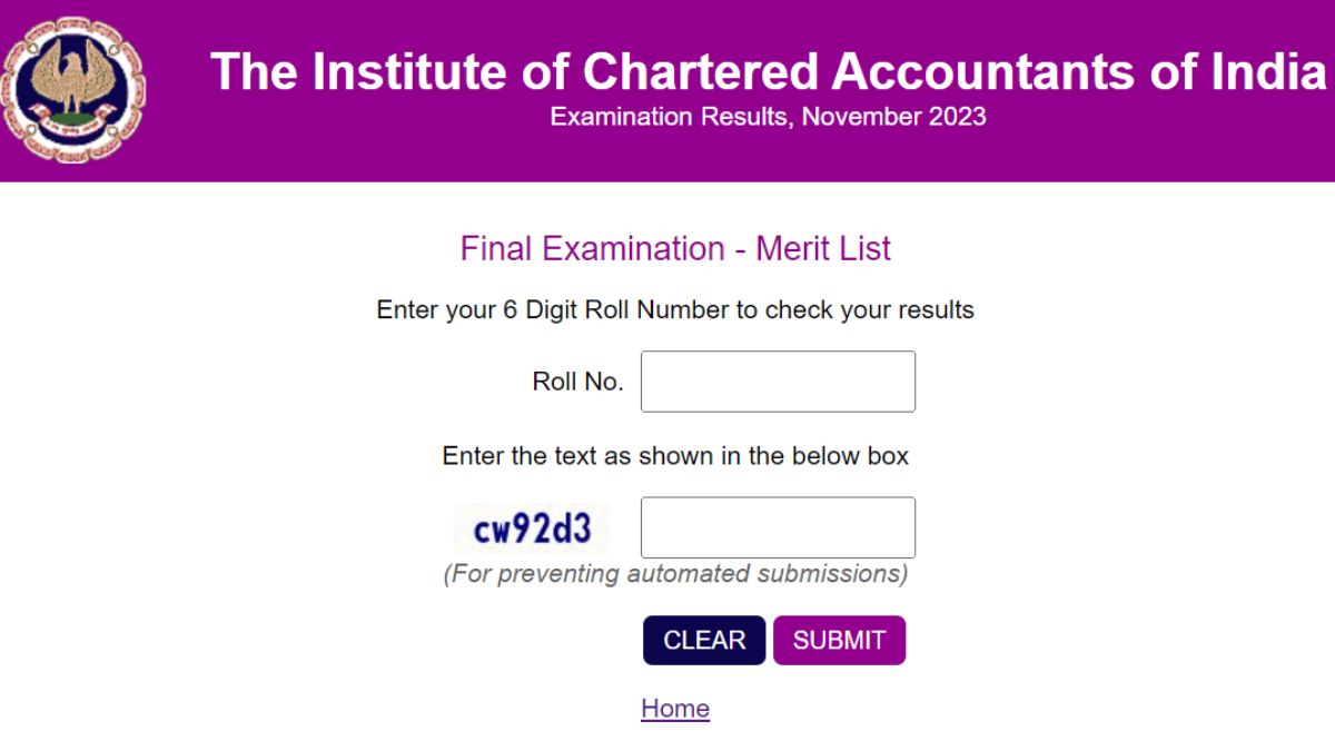 CA Nov Result 2023 ICAI CA Pass Percentage,Merit and Toppers List Out