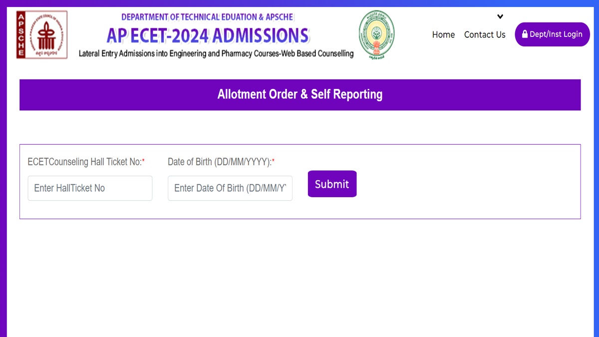 AP ECET Counselling 2024 Seat Allotment Result Out, Download at ecet