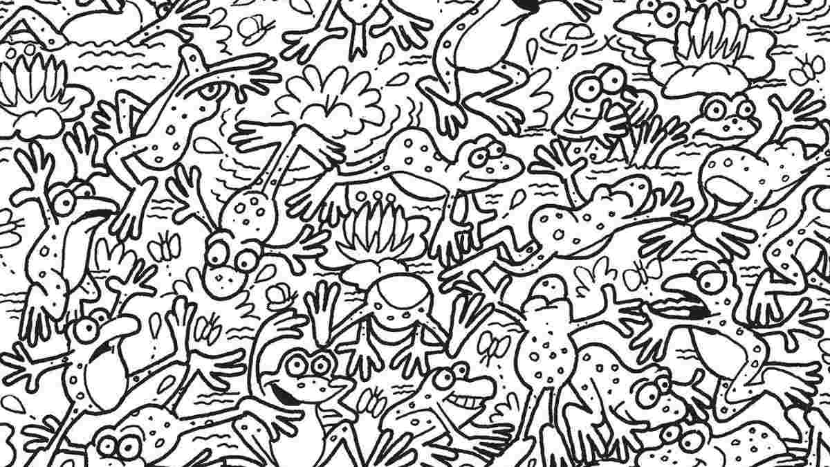 Optical Illusion IQ Test: Only 1% Sharp Observers Can Spot The Crab Among Frogs In 12 Seconds!